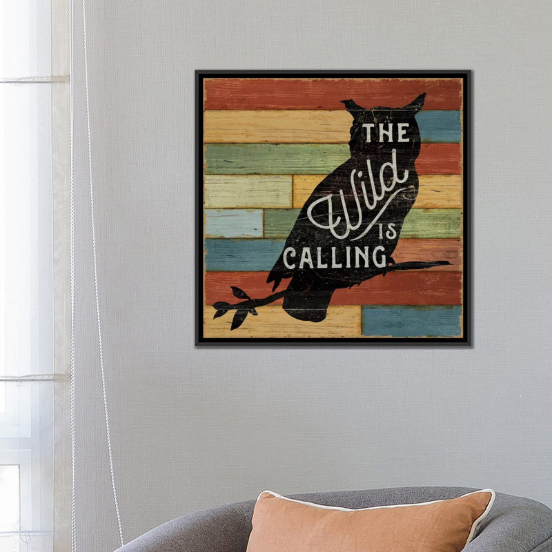 « iii », impression sur toile tendue Lake Lodge, H 26 po x l 26 po x P 1,5 po, Pas de tapis, Toile tendue