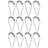 iDesign Steel Rollerz Shower Curtain Rings/Hooks - Bronze-5489186
