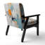 Fauteuil rembourré contemporain, "Abstract"