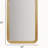 Rounded Rectangle Fluted Wall Mirror Gold See below