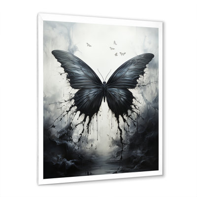Papillon - Métamorphose monochrome - Décoration murale papillon
