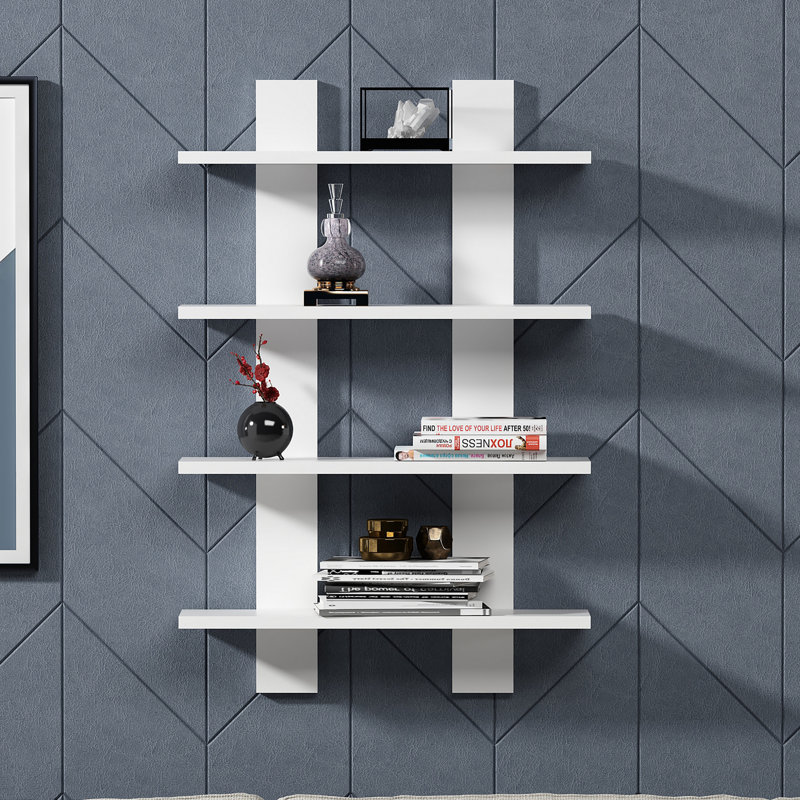 Angelinamarie 4 Piece Floating Shelf, White