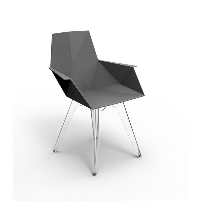 Faz Patio Dining Chair, Black