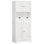Armoire de rangement, armoire de rangement pour salle de bain avec 2 armoires, tour à linge autoportante, pour salle de bain, salon, cuisine, blanc