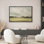 Reproduction d'art sur toile encadrée - paysage rétro, salon, décor de ferme moderne