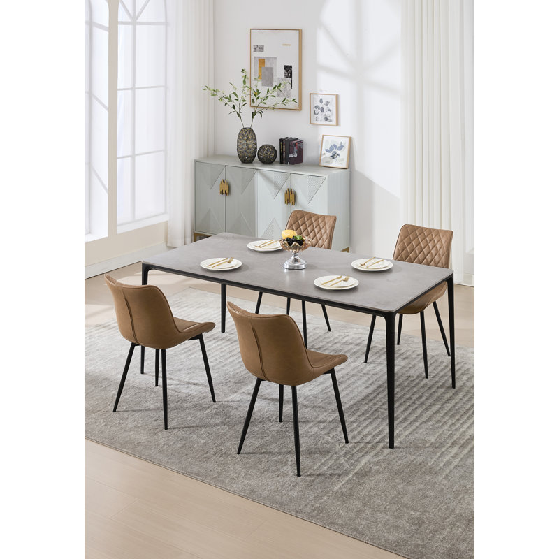 Alhambra 46.5cm H Upholstered Side Chair, 1, Light Brown