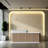 110.23-Inch White Multi-Functional Front Desk, Computer Desk, Writing Desk with Locking Drawer, No Assembly Required