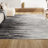 Spann Linear Modern Half-Stripe Gray/Cream Rug-519934431