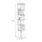 Black Modern Acrylic Standard Bookcase-744030251