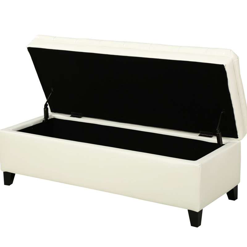 Repose-pieds avec rangement, Ivory