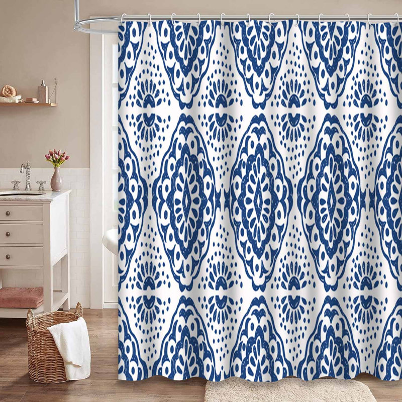Rideau de douche Ikat, L 72 po x l 84 po