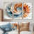Toile naturelle avec cadre flottant