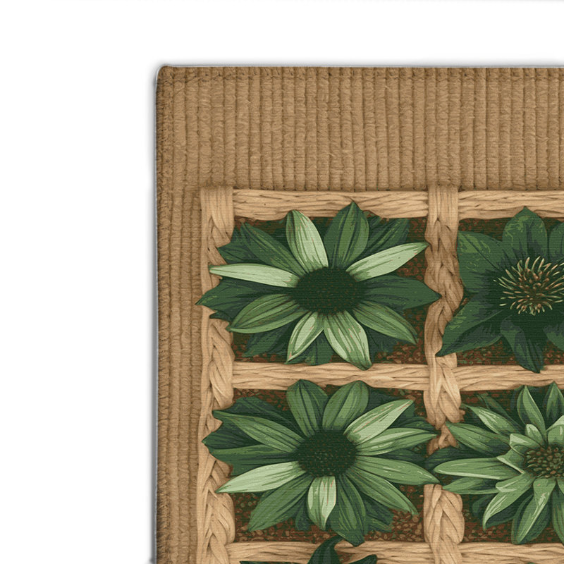 Tapis d'intérieur et d'extérieur vert Nature, Rectangulaire 2 pi x 3 pi
