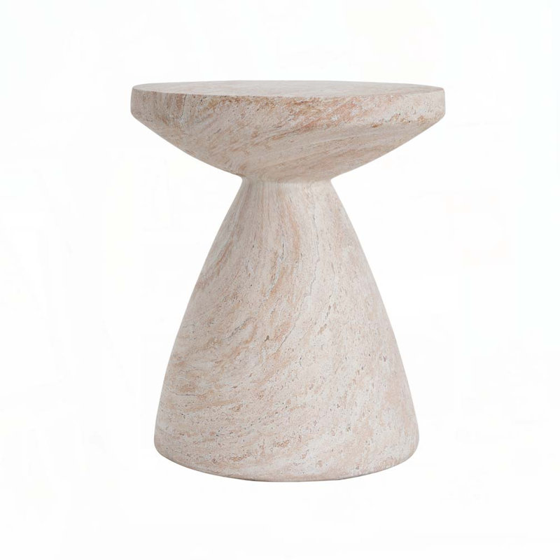 Outdoor/Indoor Lightweight Concrete Side Table
