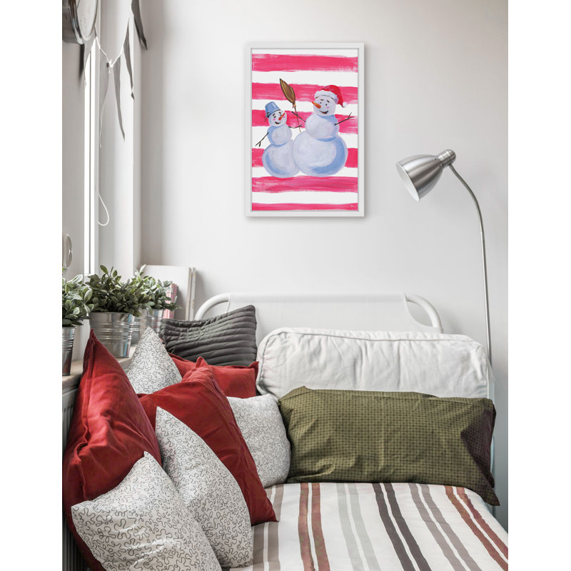 Jolly Snowmen, reproduction encadrée, H 36 po x l 24 po x P 1,5 po