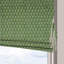 Fabdivine Hand Block Printed Floral Green Linen Roman Shade for Windows, 100% Blackout Room Darkening, Ideal for Kitchen, Bedroom, Living Room, and French Door Treatments, Jasmine-1210812774