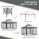 Brynja 3.5m W x 3.5m D Steel Patio Gazebo