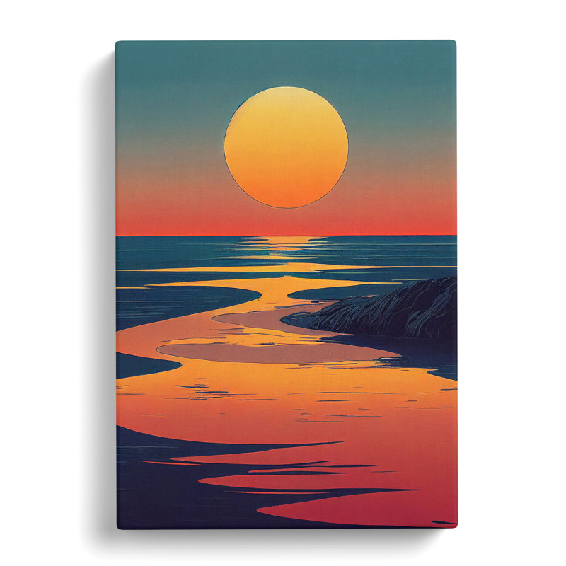 Masterful Sunset - Wrapped Canvas Print, 76cm H x 50cm W x 3cm D