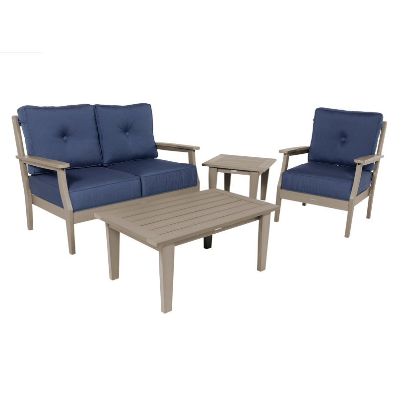 Lehigh 4-Piece Deep Seating Set, Spectrum Indigo