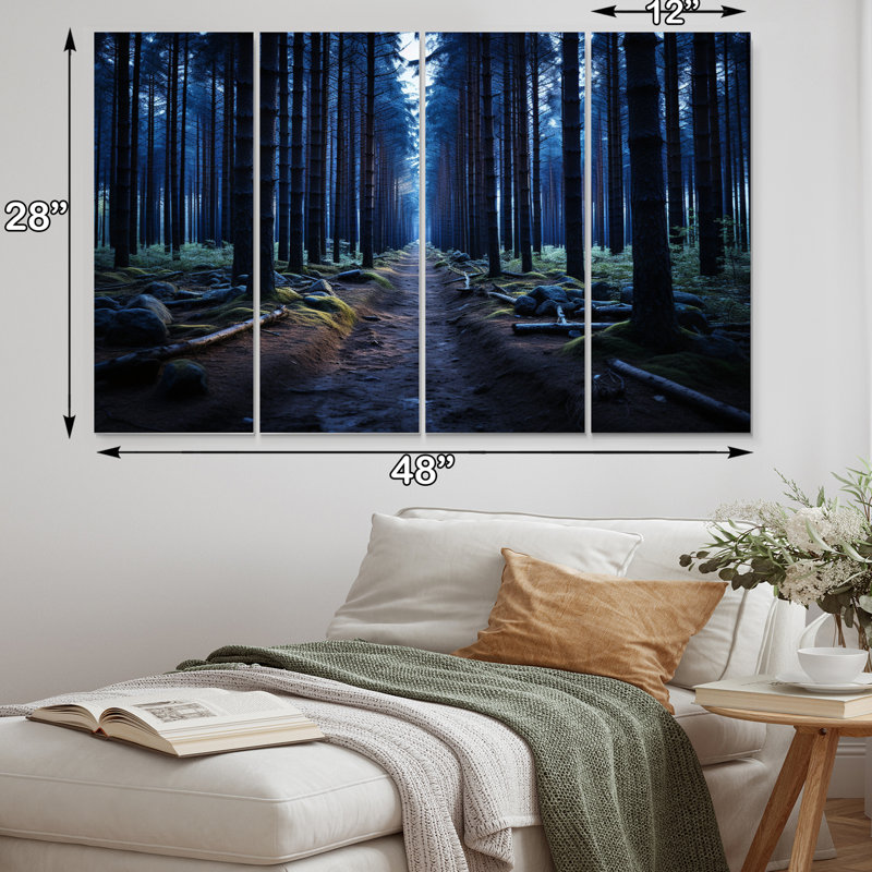 Guilhermino - Art mural sur toile, 4 panneaux