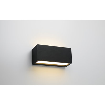 aether Outdoor LED Wall Light, 15W, Black