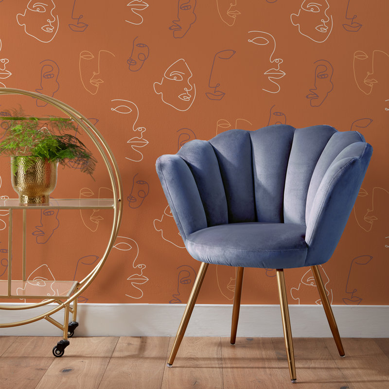 10m x 52cm Matte Wallpaper Roll, Terracotta/Coral