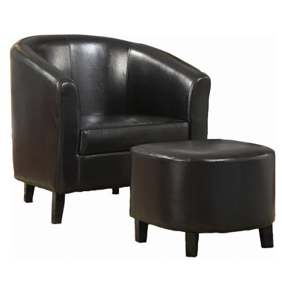 Fauteuil demi-tonneau avec repose-pieds 29,5 po Adonica