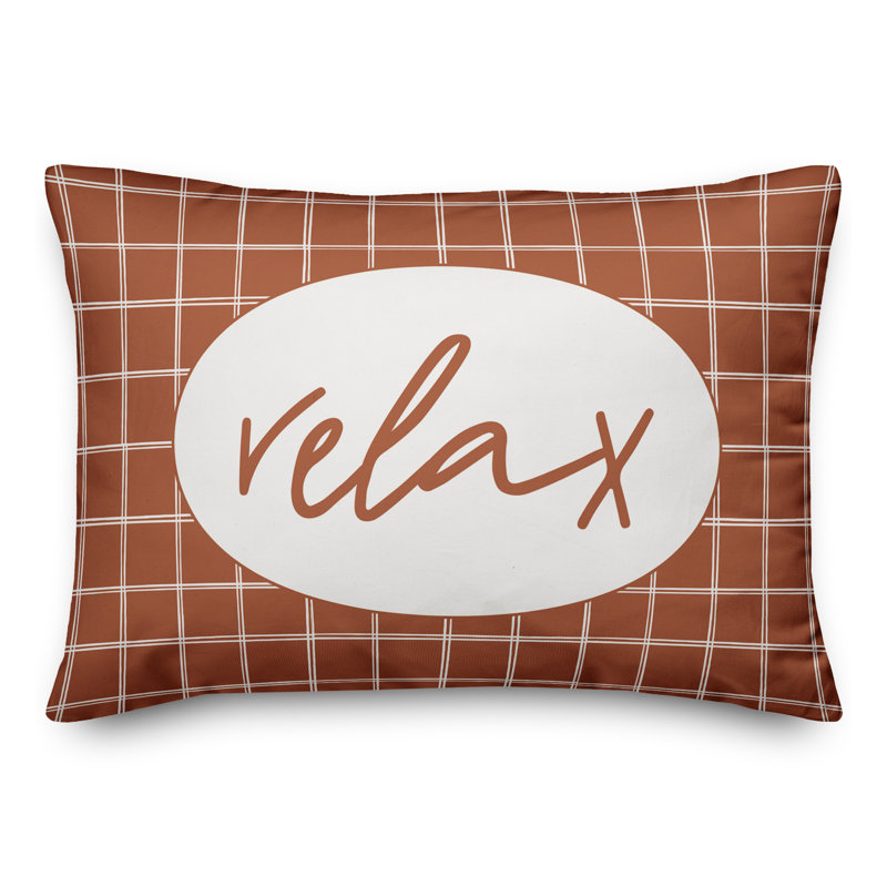  Housse de coussin rectangulaire et insert Relax, Orange