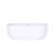 67'' Acrylic Freestanding Soaking Bathtub In Glossy White