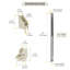 41FEE07129D5423F9696A469AE6FE0EB Balance de glissière de fenêtre, matériau en aluminium, longueur de 29 po, largeur de 9/16 po, pour poids de châssis de 12 à 16 lb, avec guide de châssis supérieur 60-507a et inférieur 60-502a