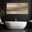 «Earthy Horizon», toile encadrée abstraite, paysage neutre texturé-115165242-115165240