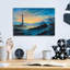  «Sunset Lighthouse» par Campbell Frost, art mural en verre acrylique, 16 po x 12 po
