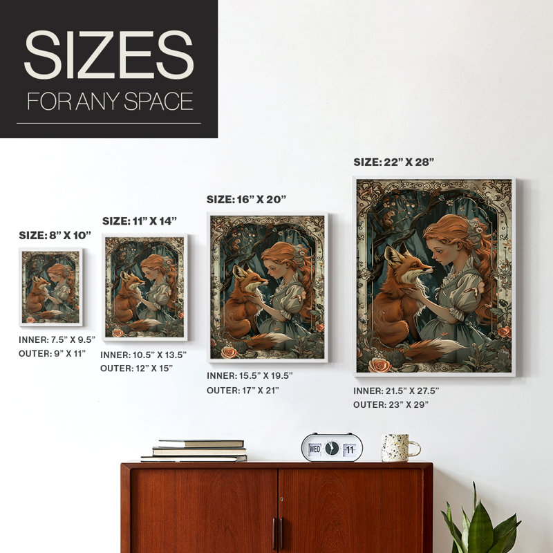 WOMEN Series CDX, reproduction encadrée - bois massif, H 30 po x l 24 po, Blanc