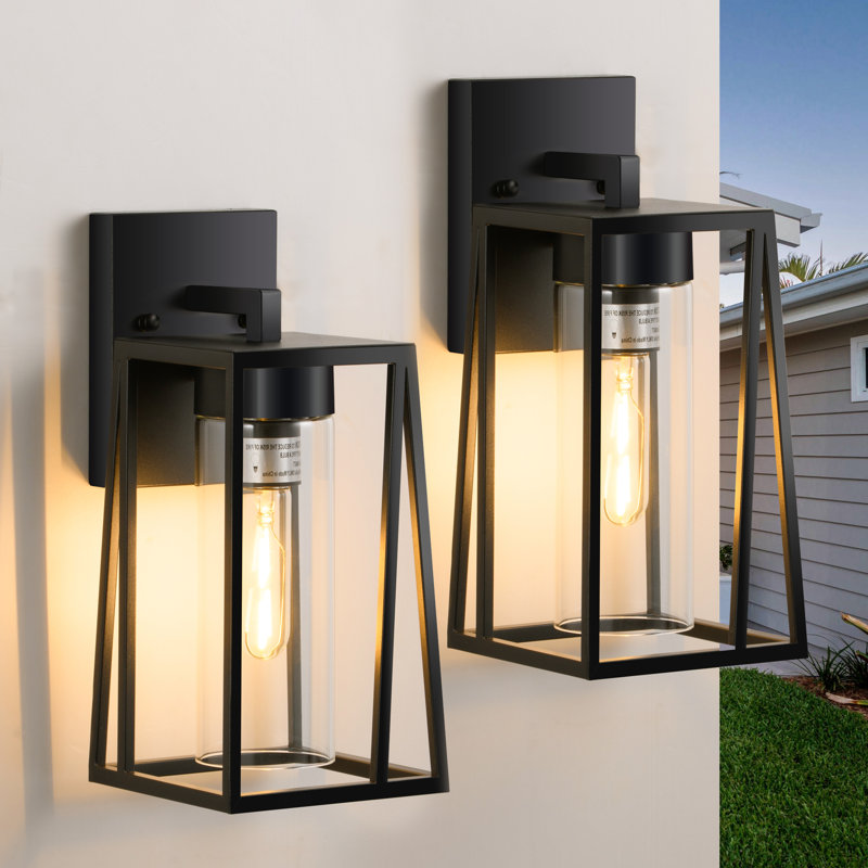 Tamalia Aluminium Wall Light, 14.2" H x 6" W x 5.2" D, Without Sensor