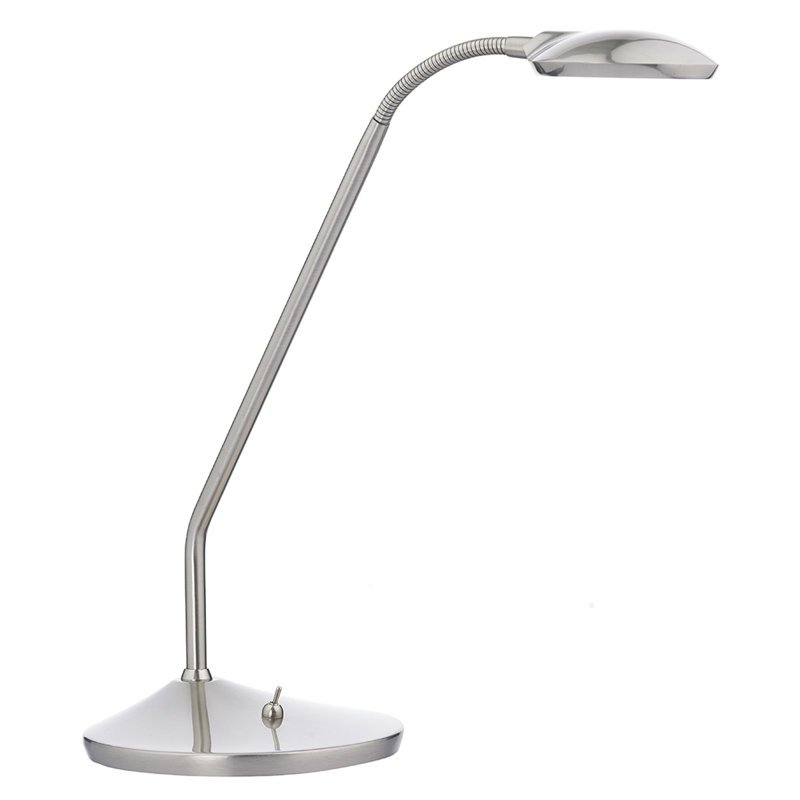 Park Avenue Metal Desk Lamp, Satin Chrome