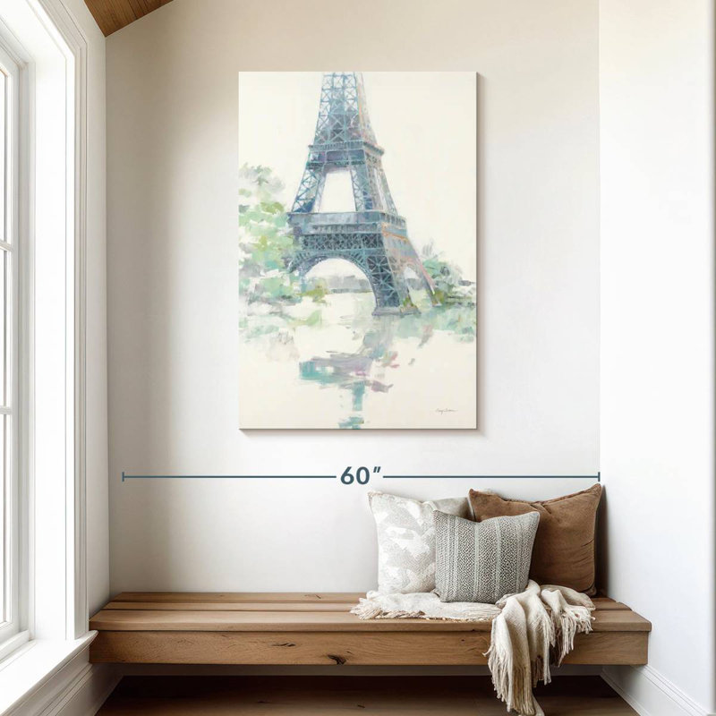 Lilie à l'aube à Paris, H 45 po x l 30 po