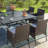 Alyah 8 - Person Patio Dining Set with Square Table , Cushions Included