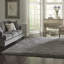 Tapis à poil long épais et moelleux en polypropylène de couleur unie gris anthracite moderne Mosman-328921767
