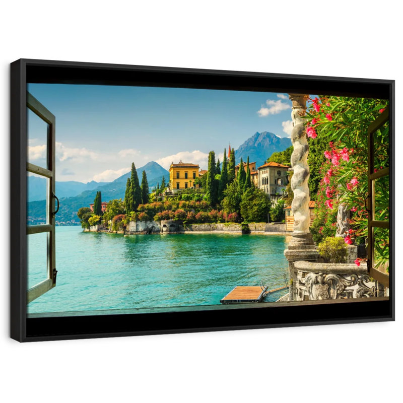 Nature «Window To Villa Monastero», H 9 po x l 13 po