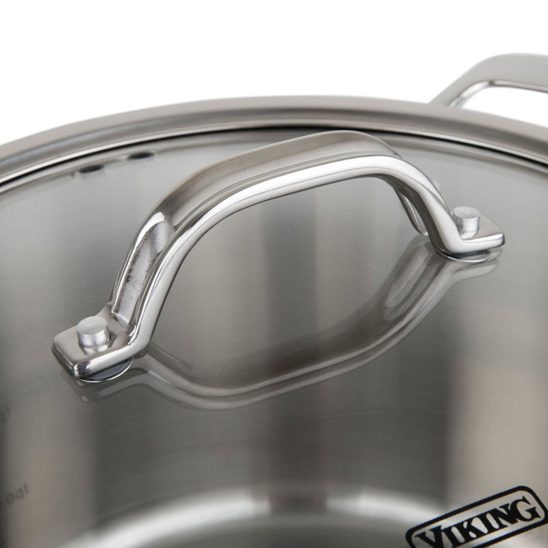 Viking Contemporary 3-Ply Dutch Oven with Glass Lid, 5.2 Qt.