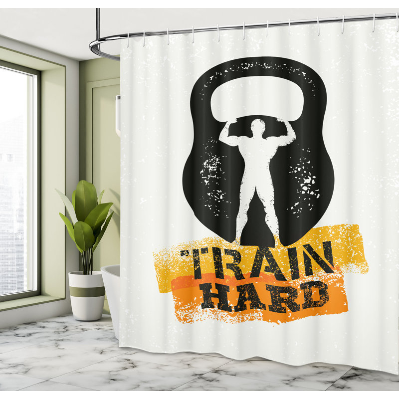 Shower Curtain with Hooks Included, 105"H x 69"W