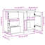 111cm Solid Wood Sideboard