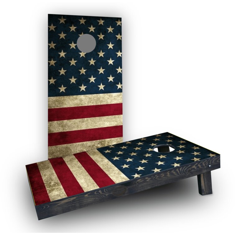 Custom Cornhole Boards American Flag Cornhole Game | Wayfair