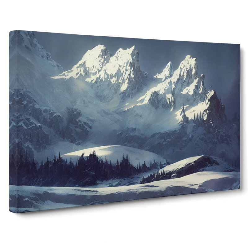 View Of Winter Mountains Vol.1 - Wrapped Canvas, 35cm H x 50cm W x 3cm D