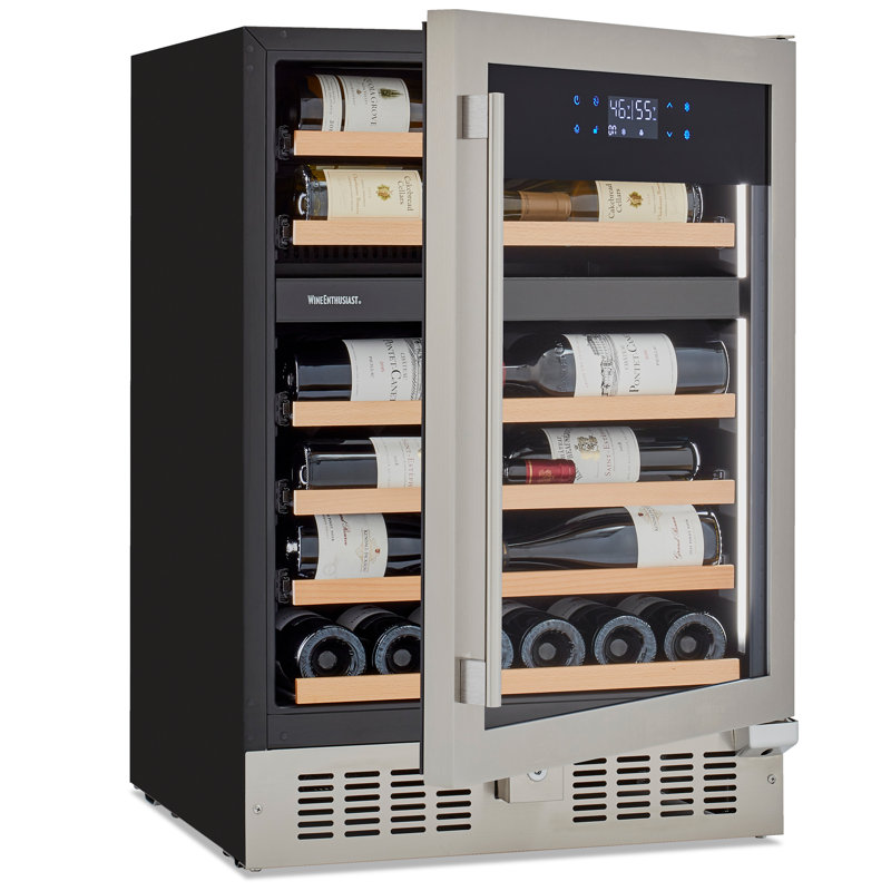 SommSeries2 46 Bottle Dual Zone with VinoView Display Shelving