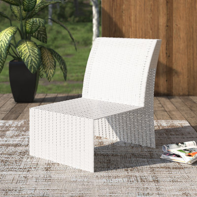 Chaise longue d'extérieur en rotin Sperry