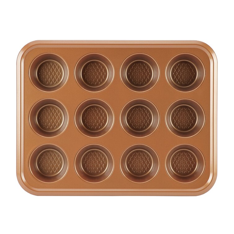 Ayesha Bakeware Loaf Pan, 9-Inch x 5-Inch, Copper, Brown