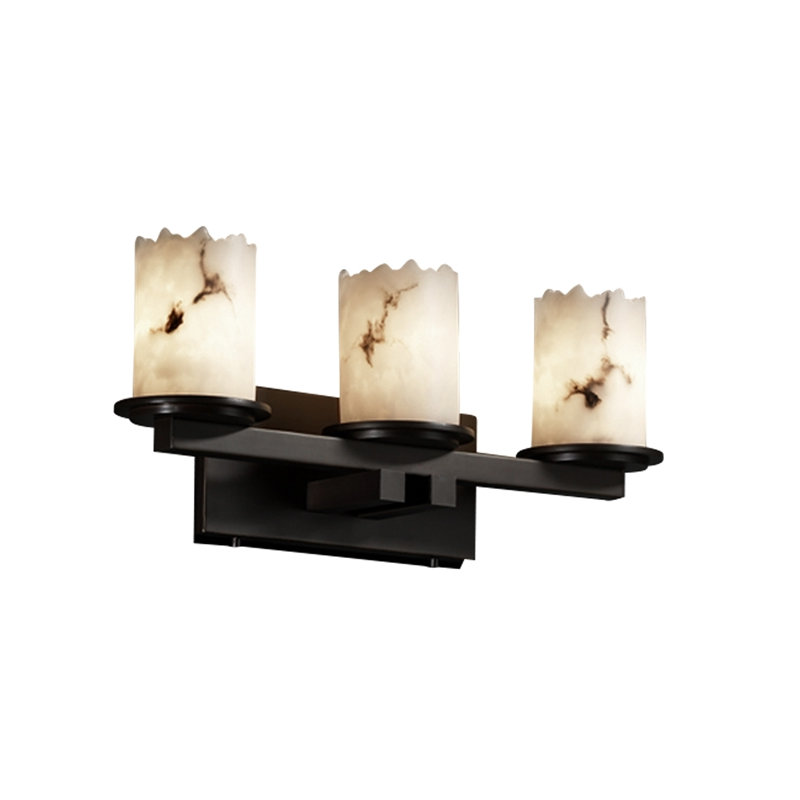 Éclairage pour meuble-lavabo 3 lumières droit Aleynah, Bronze foncé