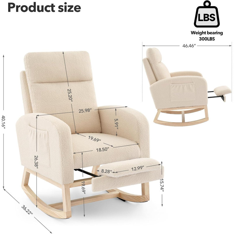 Solid Wood Rocking Chair