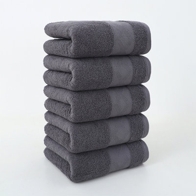 Towels Soft Highly Absorbent Hotel Spa Bathroom Towel Collection for Bathroom Kitchen | 13.3x27.9 Inch | Set of 5